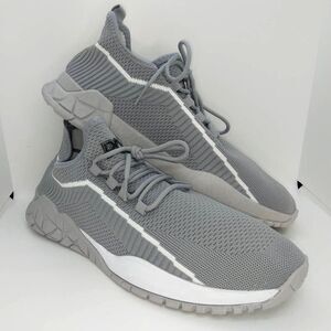 PONY Mens NEW Gray & White Athletic Lace Up Sneakers - sz. 12